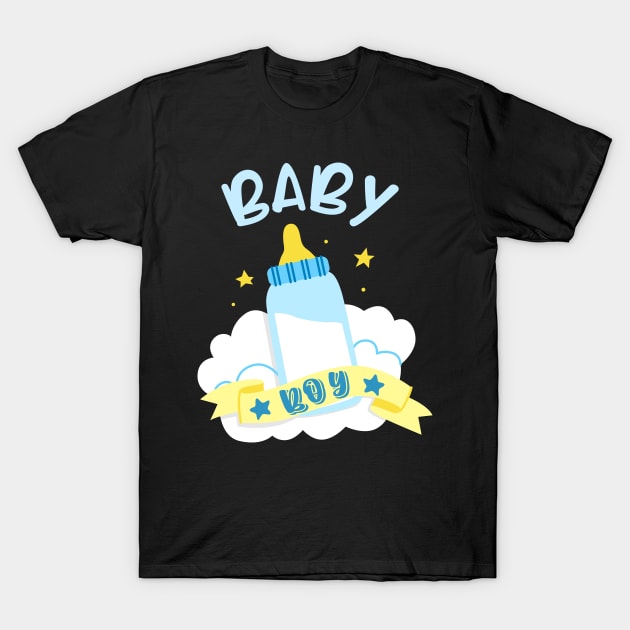 Baby Announcement Boy Child Birth T-Shirt by Foxxy Merch